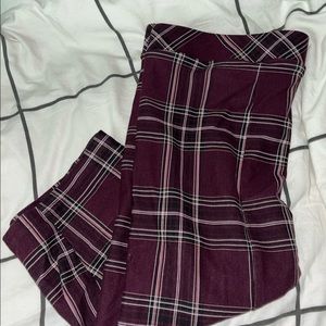 Plaid pencils skirt
